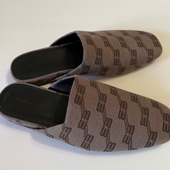 Balenciaga Cosy Logo-jacquard Canvas Mules - Picture 4 of 6